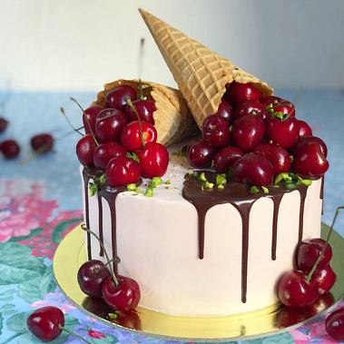 Торт "Вишневый рожок" купить - сергиевпосад.сладкоежкин.рф