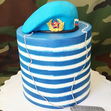 Торт "ВДВ Тельняшка" купить - сергиевпосад.сладкоежкин.рф