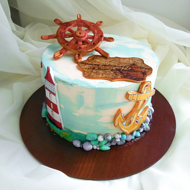 Торт "Нашему капитану" купить - сергиевпосад.сладкоежкин.рф