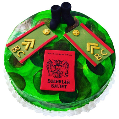 Торт "Военный билет" купить - сергиевпосад.сладкоежкин.рф