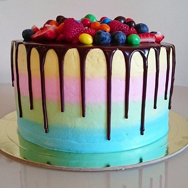 Торт с глазурью "Радуга" купить - сергиевпосад.сладкоежкин.рф